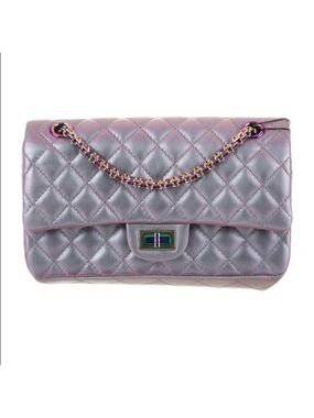 Chanel Iridescent Lilac Purple Lambskin Reissue Flap 2.55 226 Rainbow Hardware